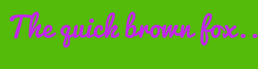 Image with Font Color C127E9 and Background Color 54BB0A